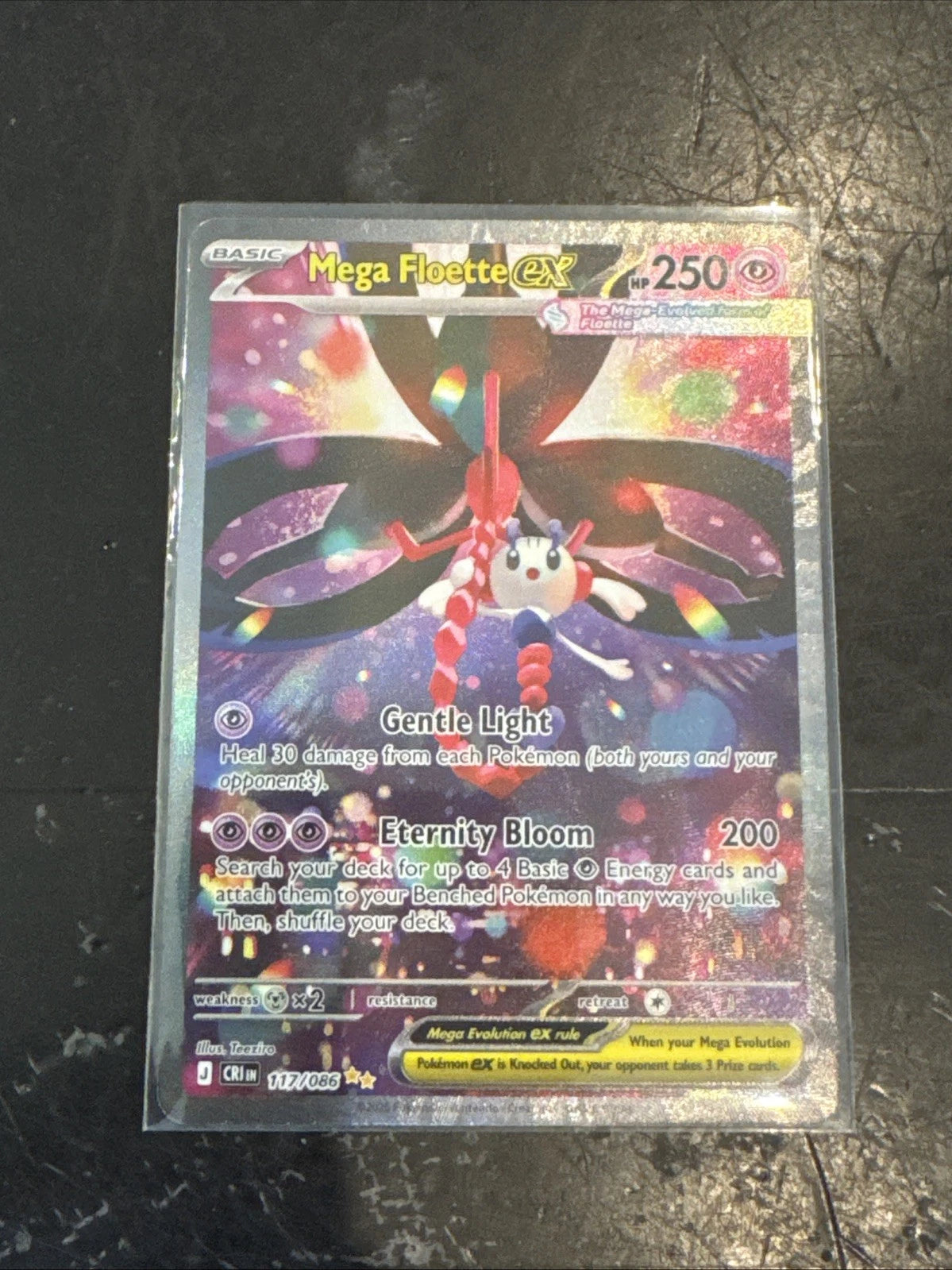 Pokemon TCG Mega Floette Ex 117/086 SIR Chaos Rising Mint Condition