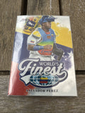 2026 Topps Finest World's Finest Insert Salvador Perez WF-28 Royals HR LEADER!