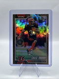Topps Chrome 2025 Chase Brown Cincinnati Bengals Leather Refractor #62 NFL