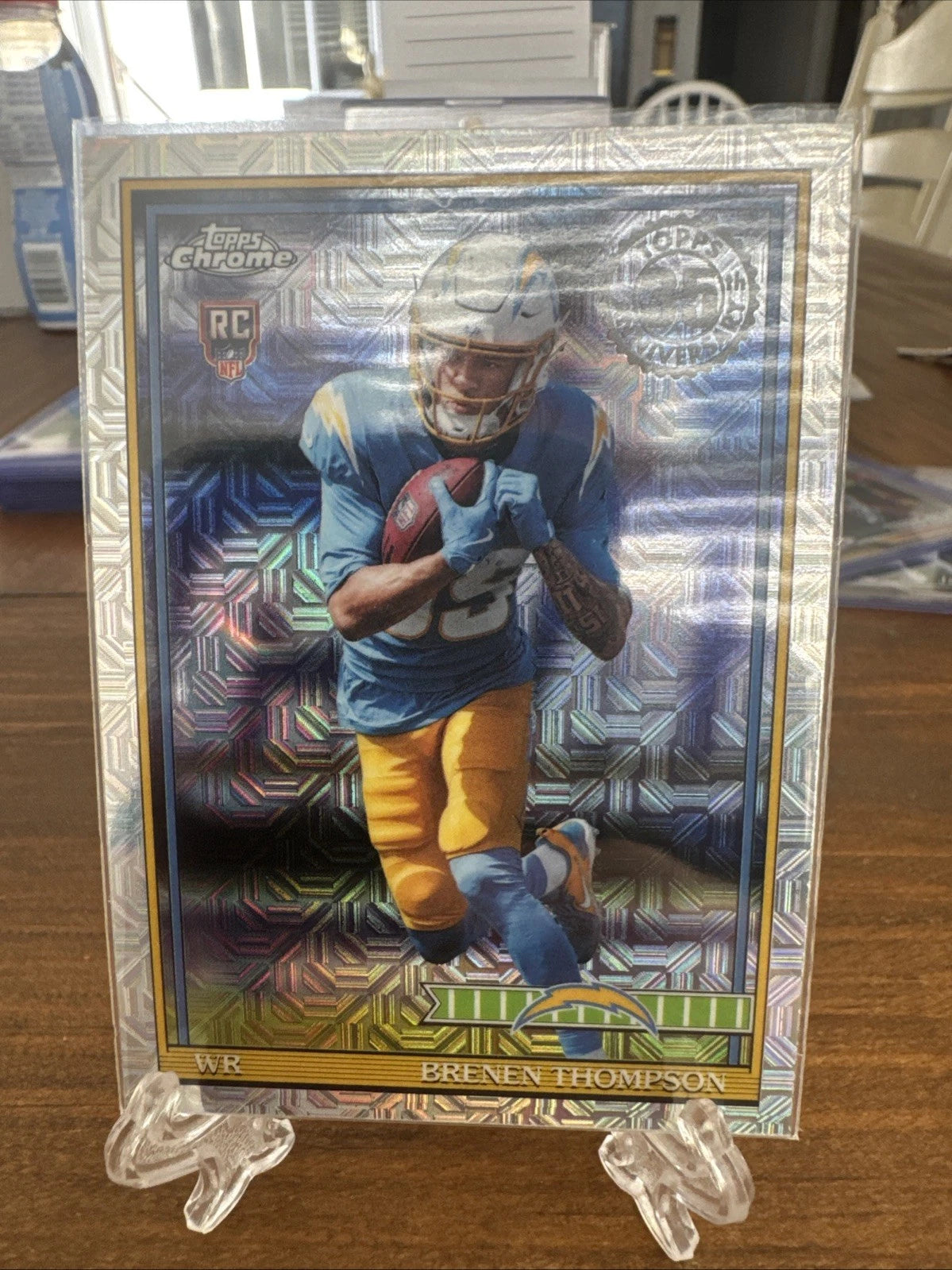 Topps Flagship 2026 Brenen Thompson Chargers 91TRC-34 Rookie Mojo Refractor