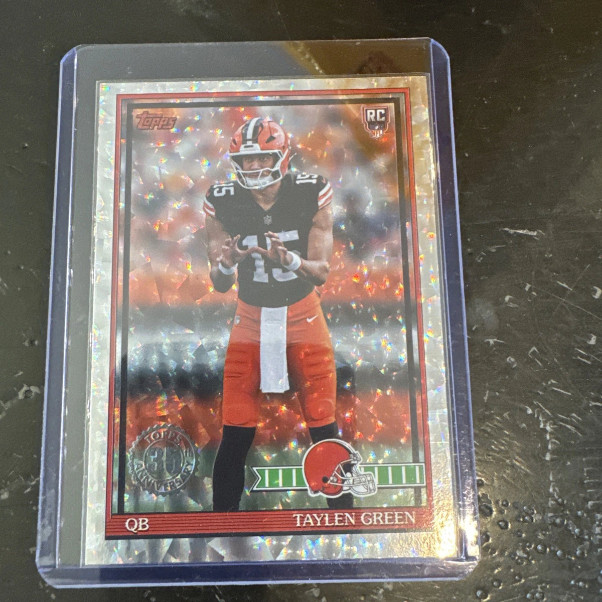 Topps 2026 35th Anniversary Taylen Green #91TR-8 RC Crackle Foil Cleveland Brown